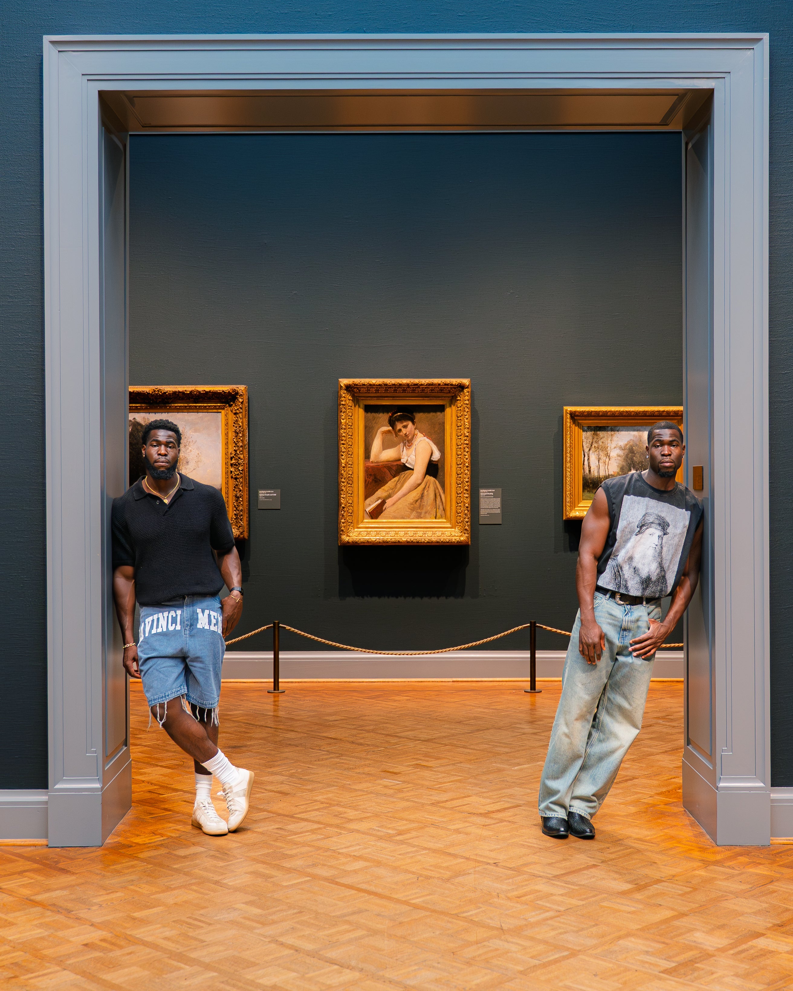 Davinci Mene Musera at the art gallery